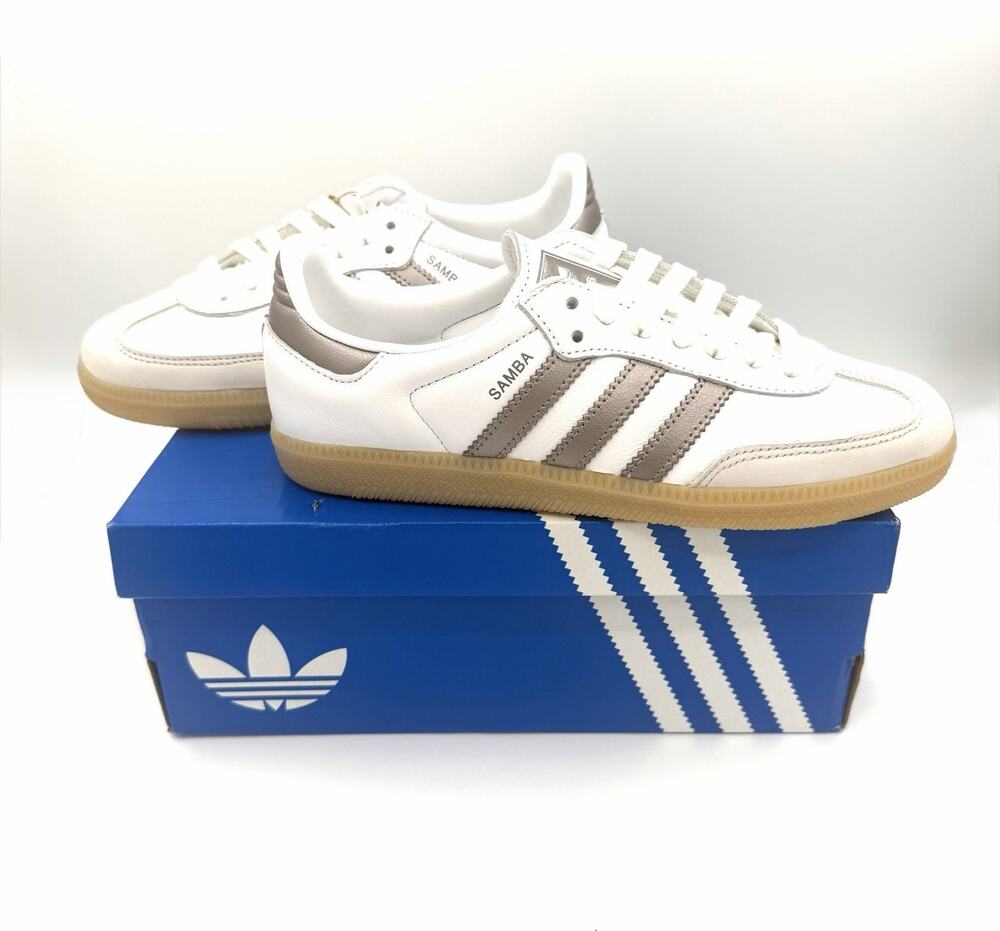 adidas Samba OG Women’s White/Gray Low Top Lace-Up Sneakers Women’s 7 KK2504